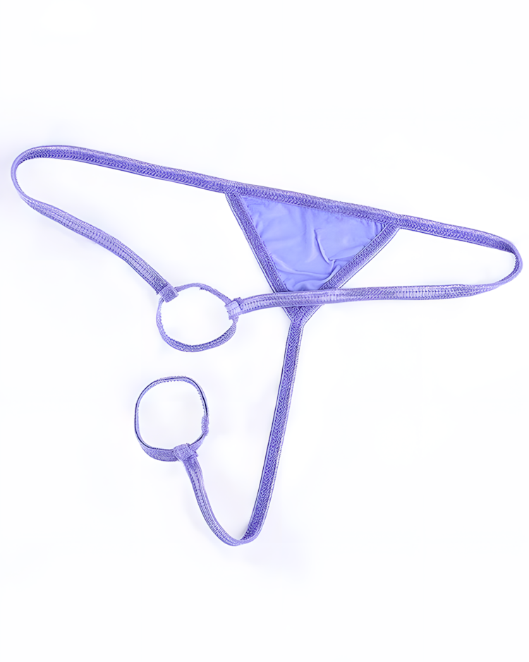 Men's Minimalist Dual Ring Strap Thong