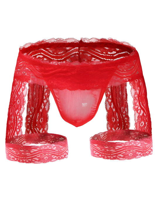 Men's Sexy Lace Thongs