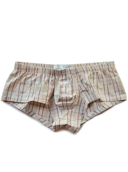Men's Low Rise Plaid Lounge Boxers