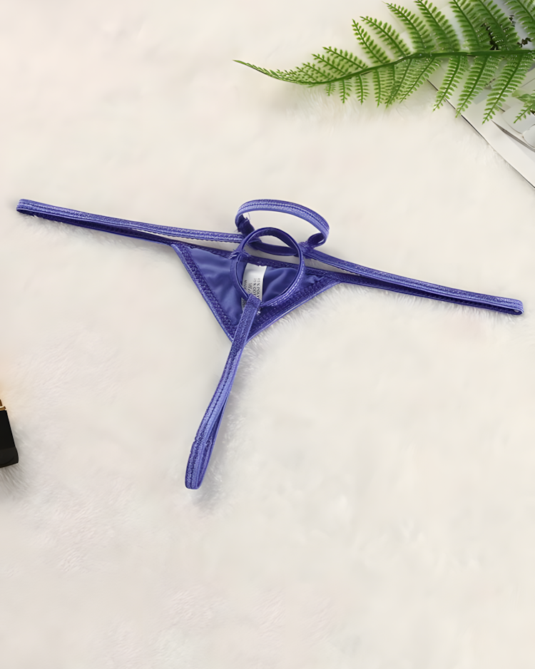 Men's Minimalist Dual Ring Strap Thong