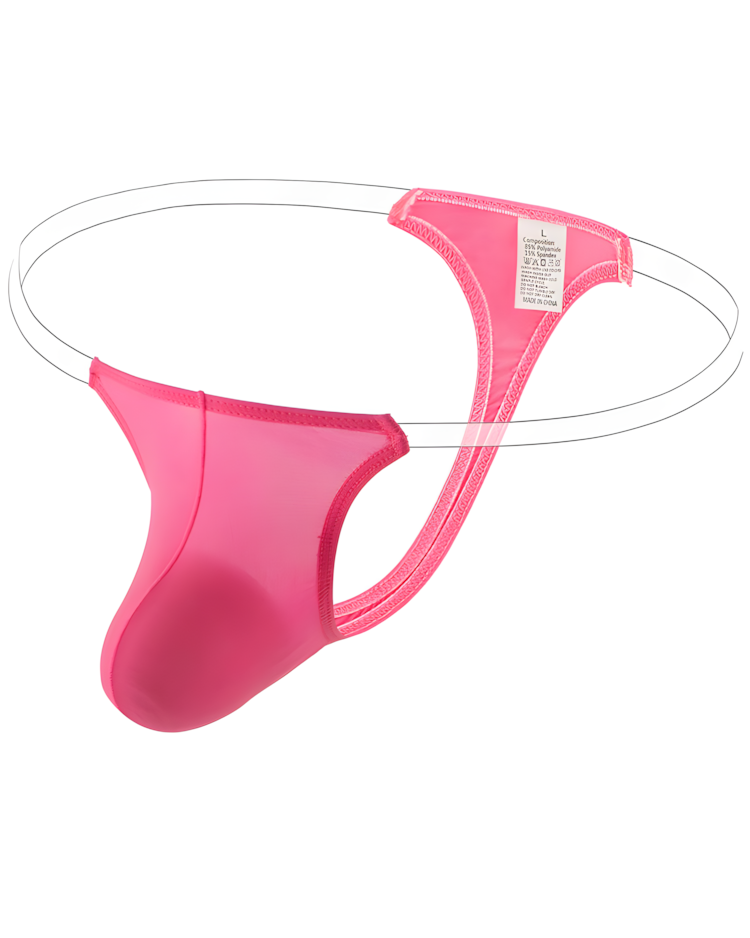 Men's Sexy Invisible Strap Ice Silk Thong