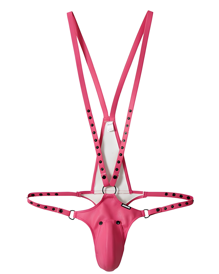 Men's Studded Harness Thong