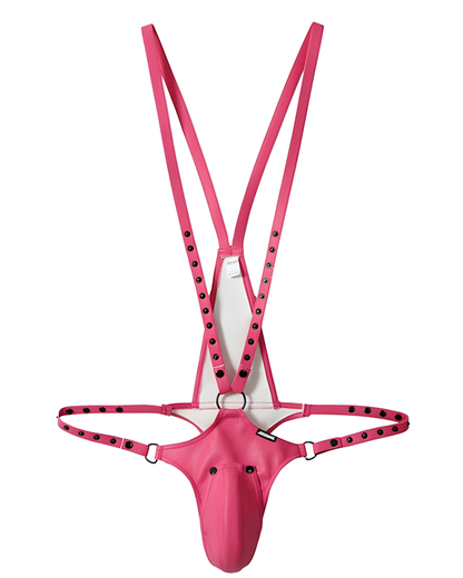 Men's Studded Harness Thong