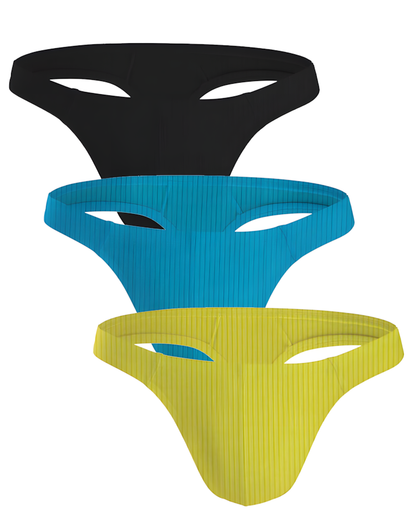Men's Ribbed Low Rise Bikini Underwear