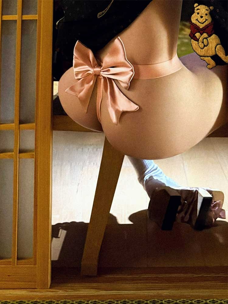 Pink Surrender Oversized Bow-Back G-String