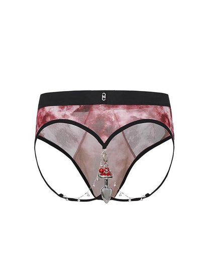 Crimson Vice Men’s Tie-Dye Gem Chain Briefs