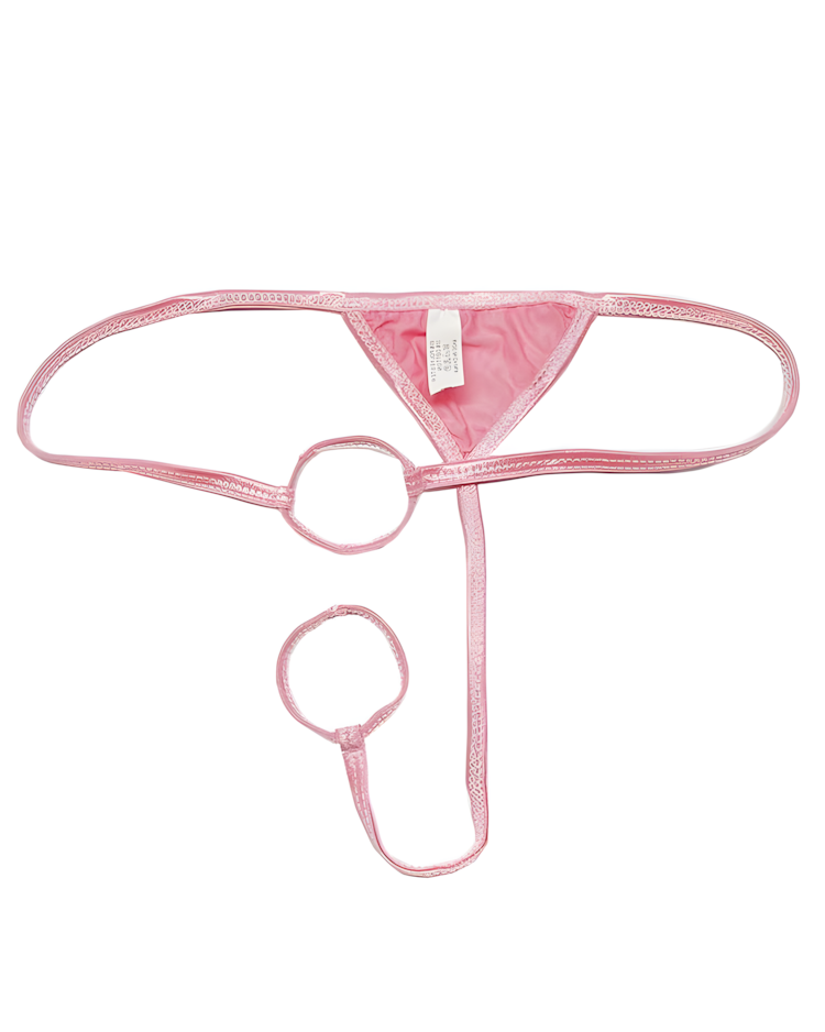 Men's Minimalist Dual Ring Strap Thong