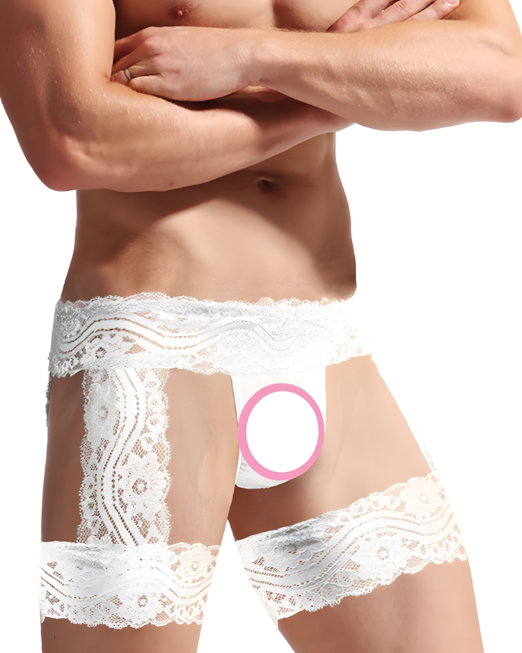 Men's Sexy Lace Thongs