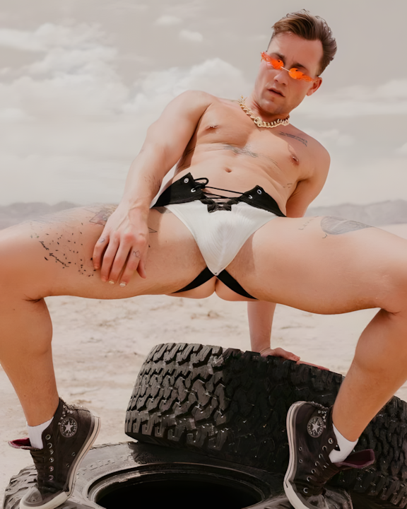Men's Sexy Lace-Up Front Jockstrap