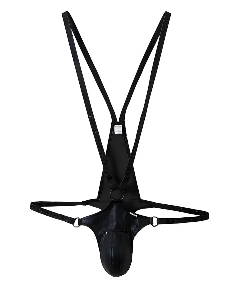 Men's Studded Harness Thong