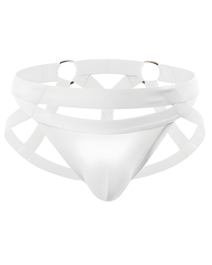 Men's Metal Ring Harness Thong