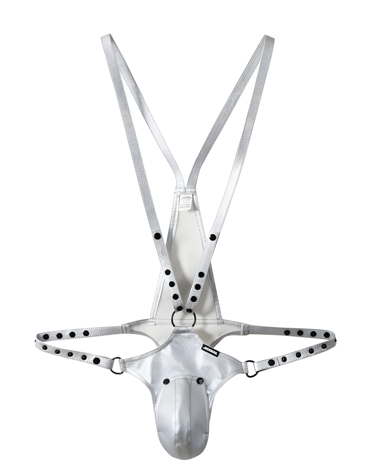 Men's Studded Harness Thong