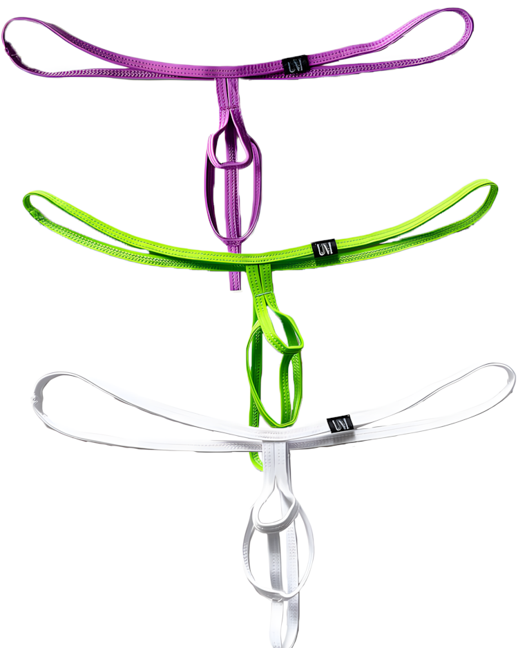 Men's Sexy Elastic Strap Hollow Thong