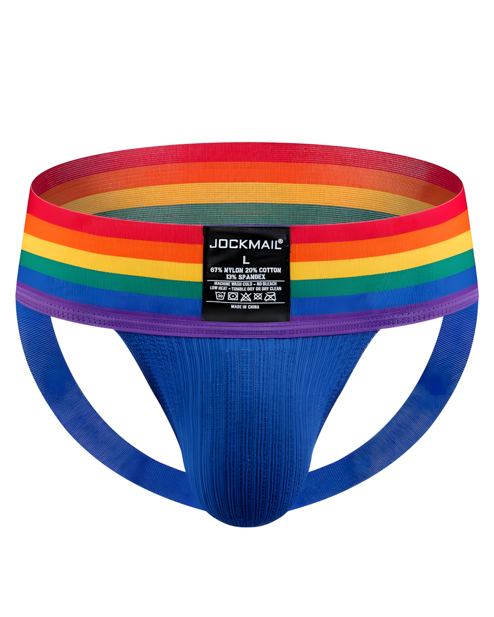 Wide Band Rainbow Bikini Jockstrap