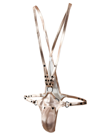 Men's Studded Harness Thong