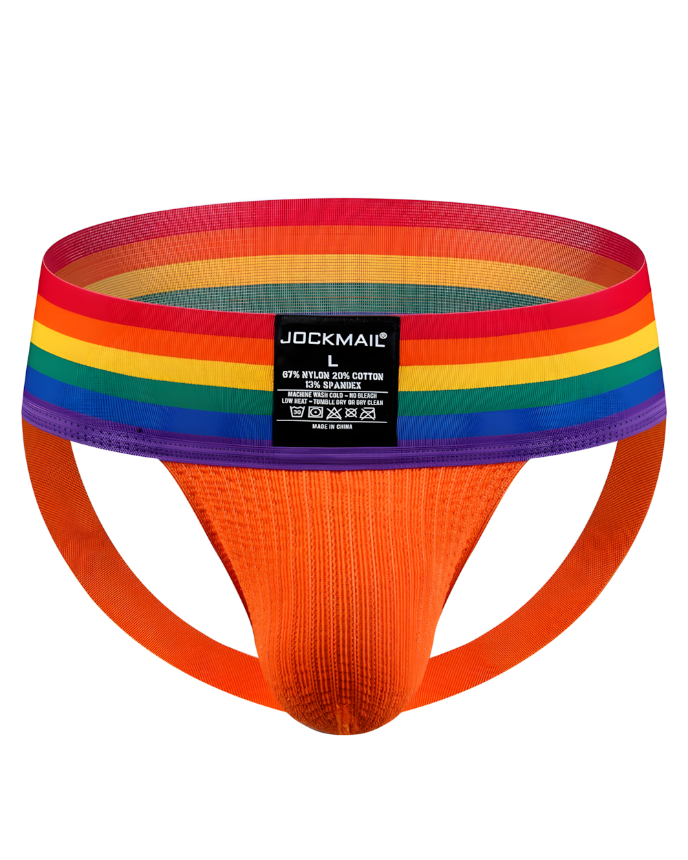 Wide Band Rainbow Bikini Jockstrap
