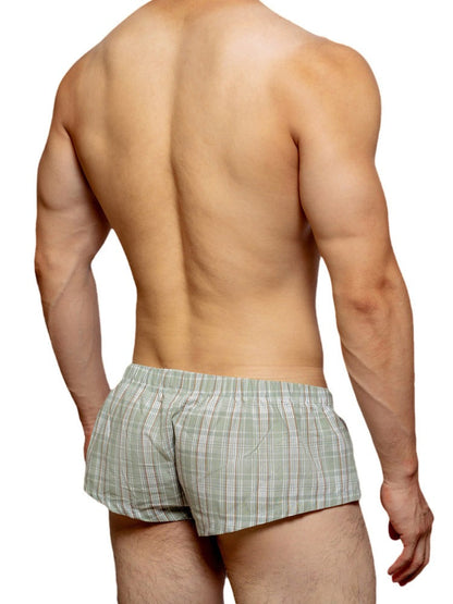 Men's Low Rise Plaid Lounge Boxers