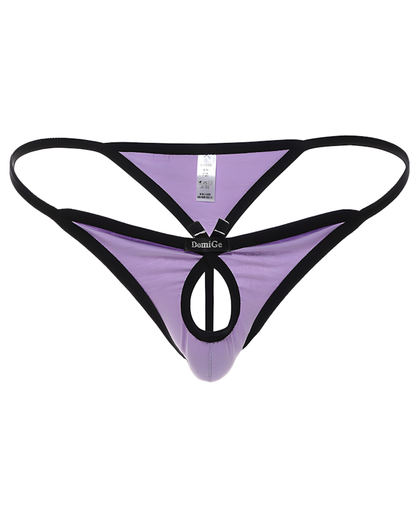 Men's Cotton Open-Pouch T-Back Thong