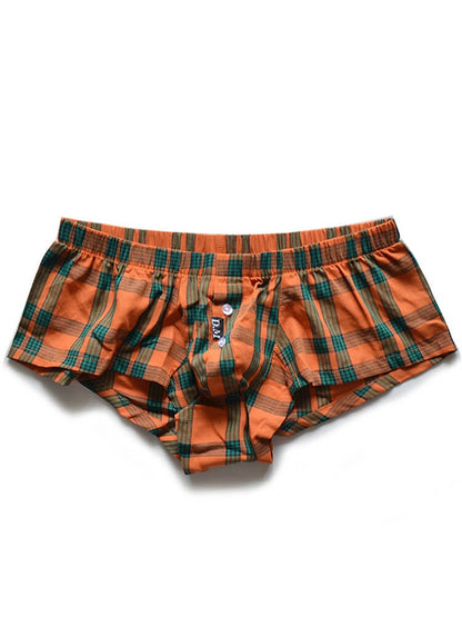 Men's Low Rise Plaid Lounge Boxers