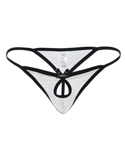 Men's Cotton Open-Pouch T-Back Thong