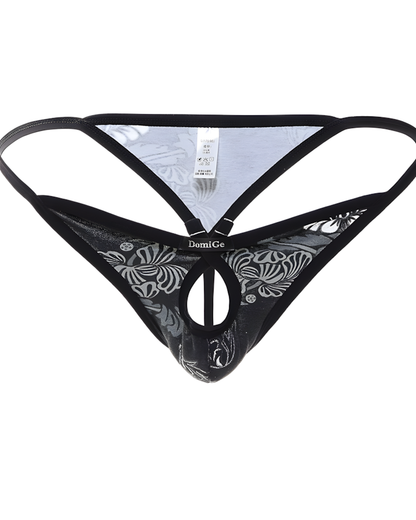Men's Cotton Open-Pouch T-Back Thong