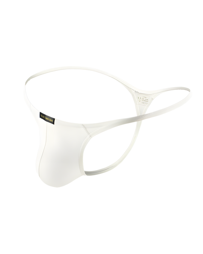 Men's Solid Nylon Low Rise G-String Thong