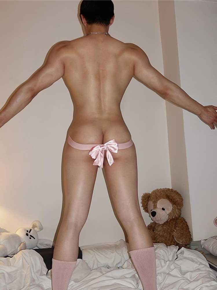 Pink Surrender Oversized Bow-Back G-String
