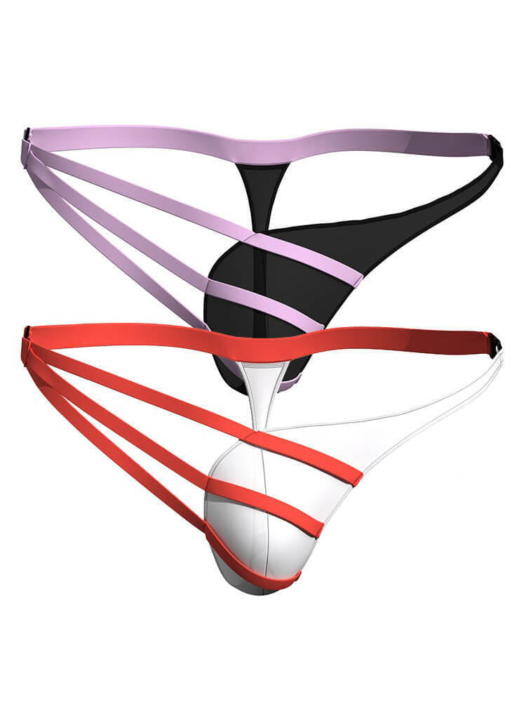 Men's Sexy Strappy Hollow Out Thong