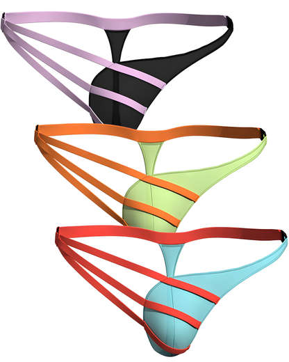 Men's Sexy Strappy Hollow Out Thong