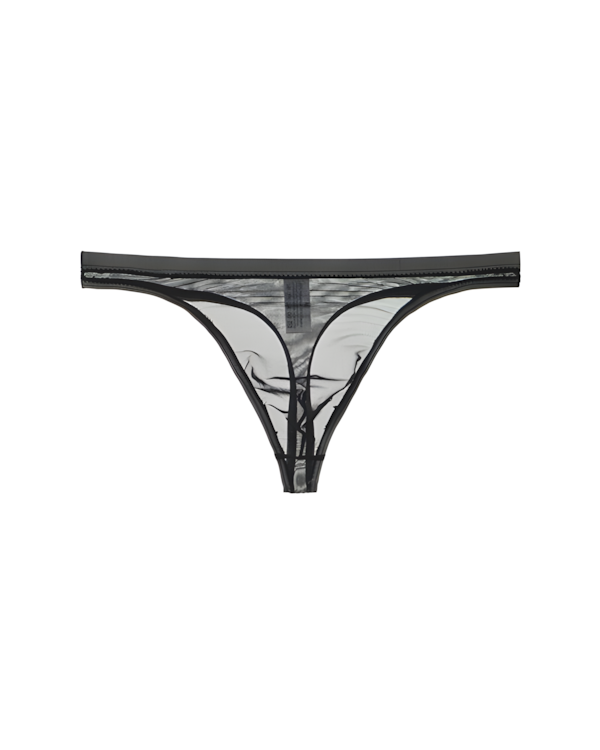 Men's Ultra-Thin Sheer Mesh Low Rise Thong