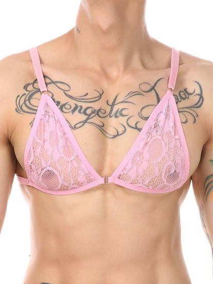 Men's Sexy Lace Bikini Lingerie Set