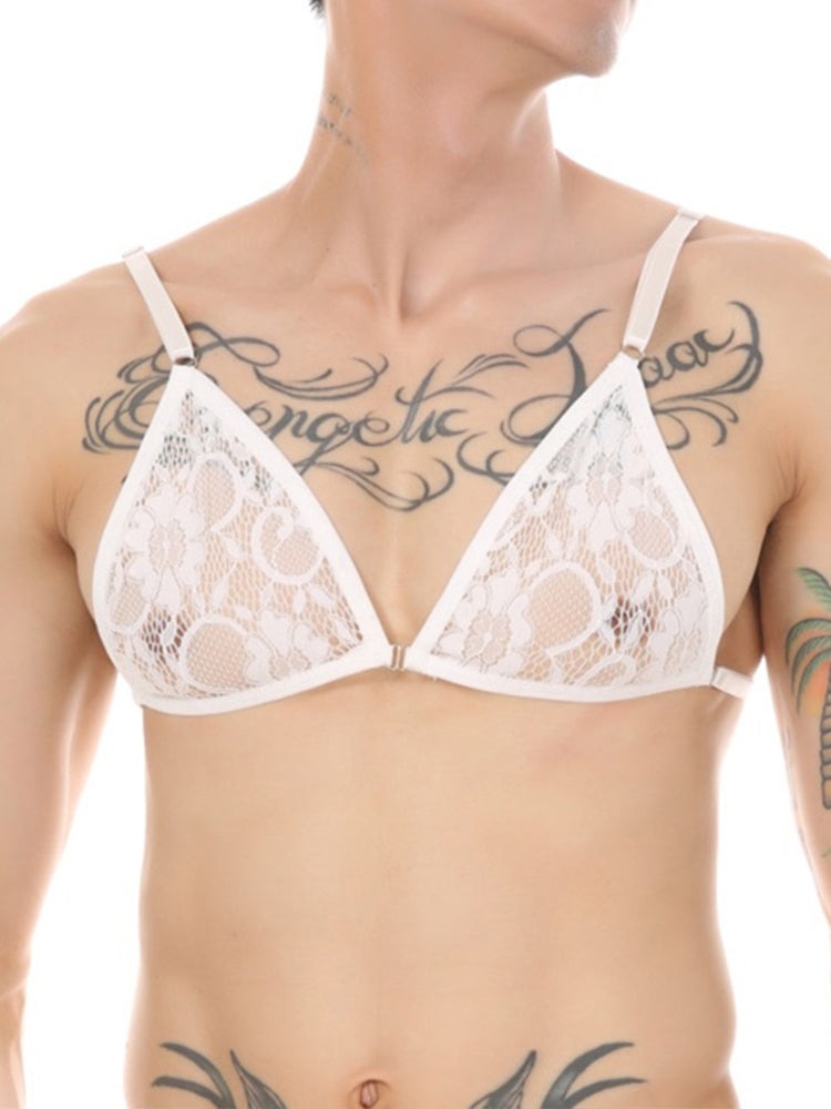 Men's Sexy Lace Bikini Lingerie Set