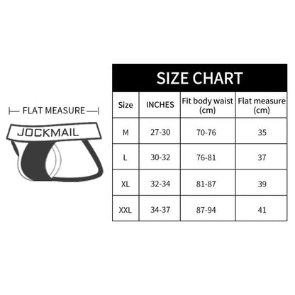 Low Waist Sexy Letter Print Jockstrap