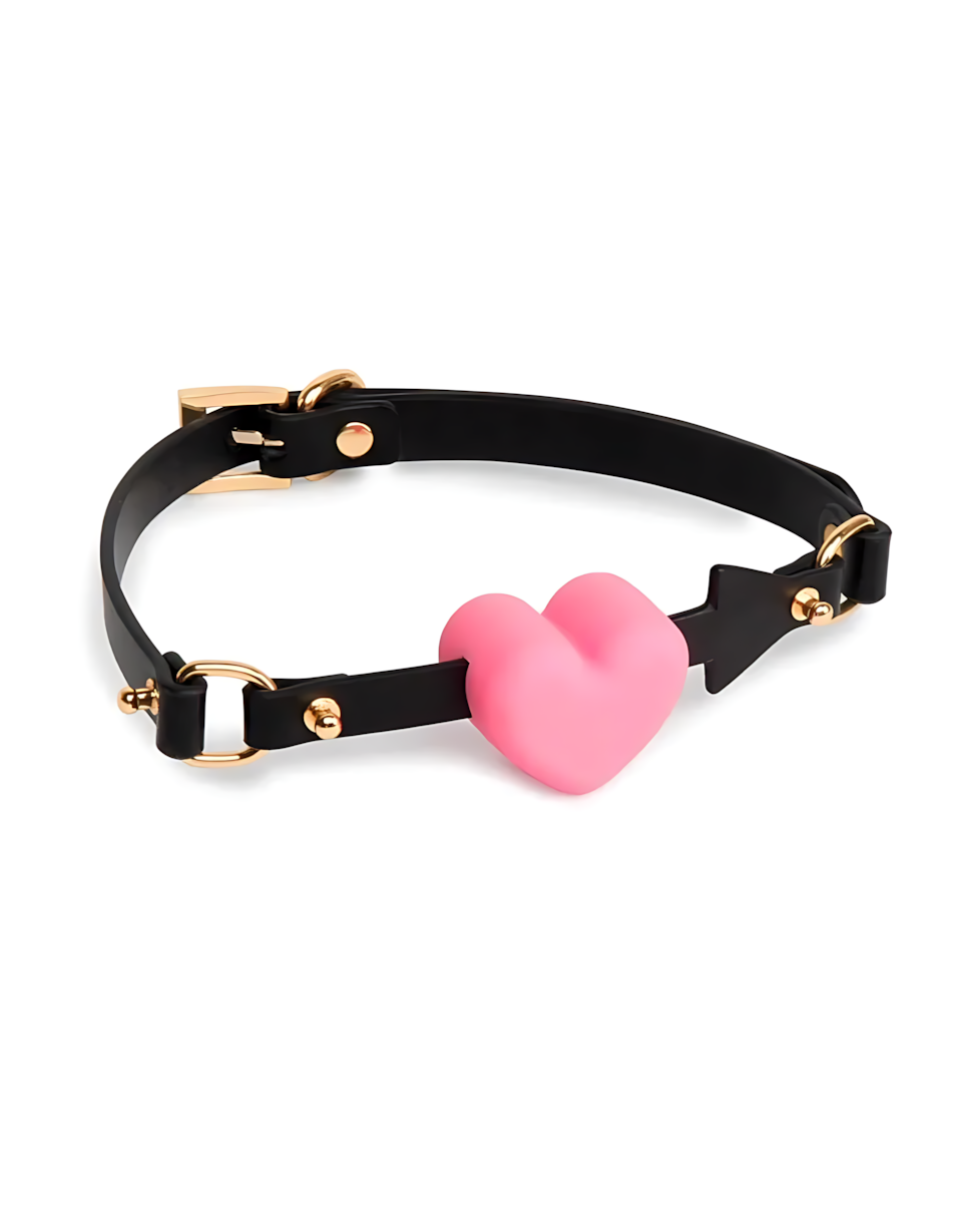 Pink Heart Submissive Slave Collar