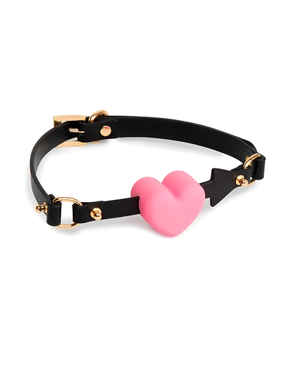 Pink Heart Submissive Slave Collar