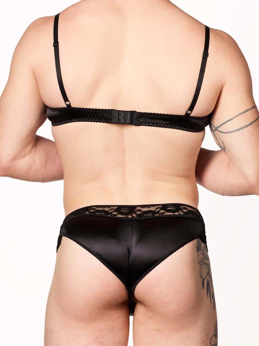 Luxe Satin Bra for Men - QQNY015