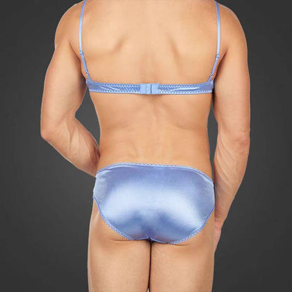 Luxe Satin Bra for Men - QQNY016