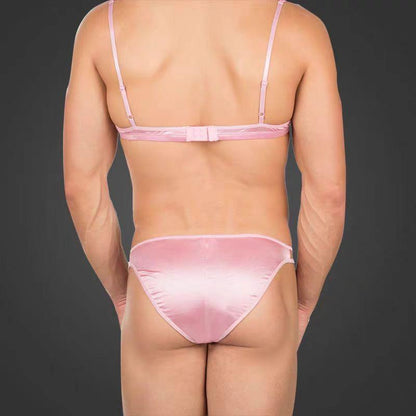 Luxe Satin Bra for Men - QQNY016