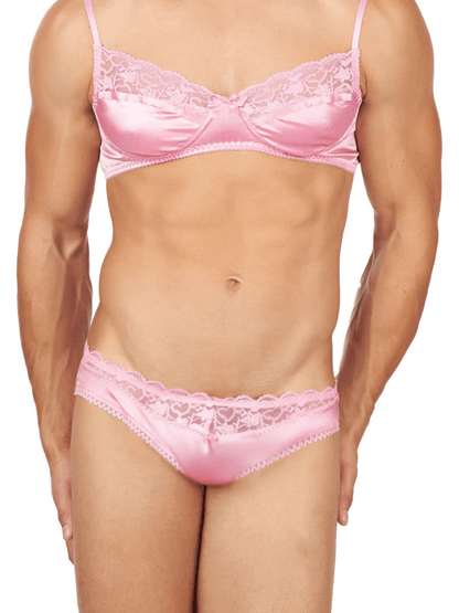 Luxe Satin Bra for Men - QQNY016