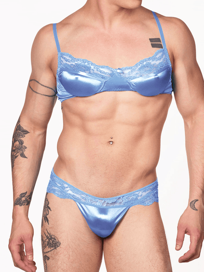 Luxe Satin Bra for Men - QQNY016