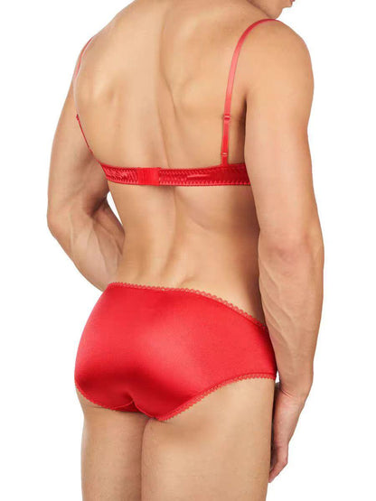 Luxe Satin Bra for Men - QQNY016