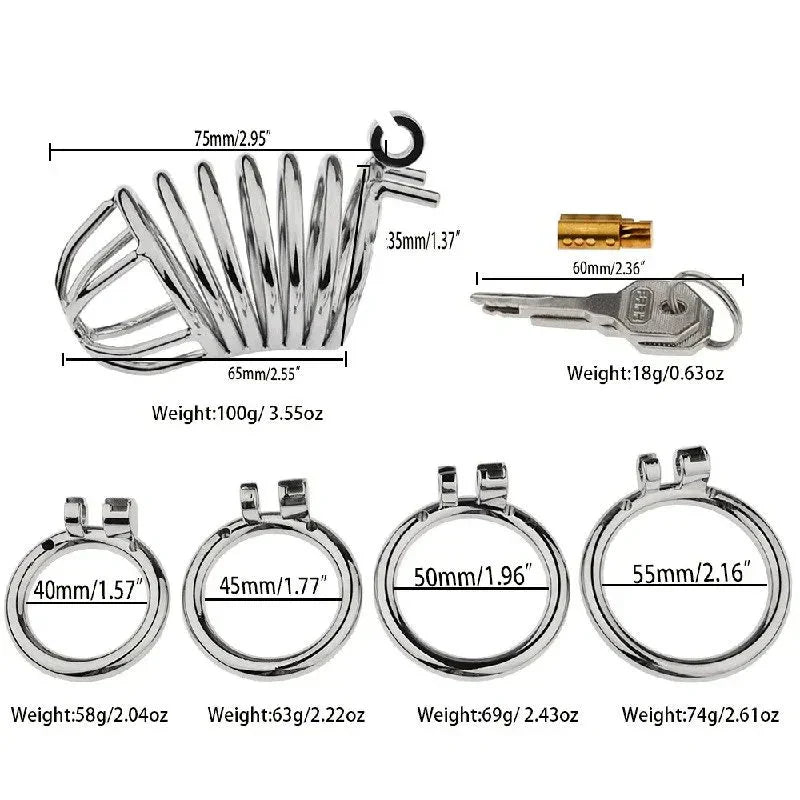 Male Chastity Metal - YJS014