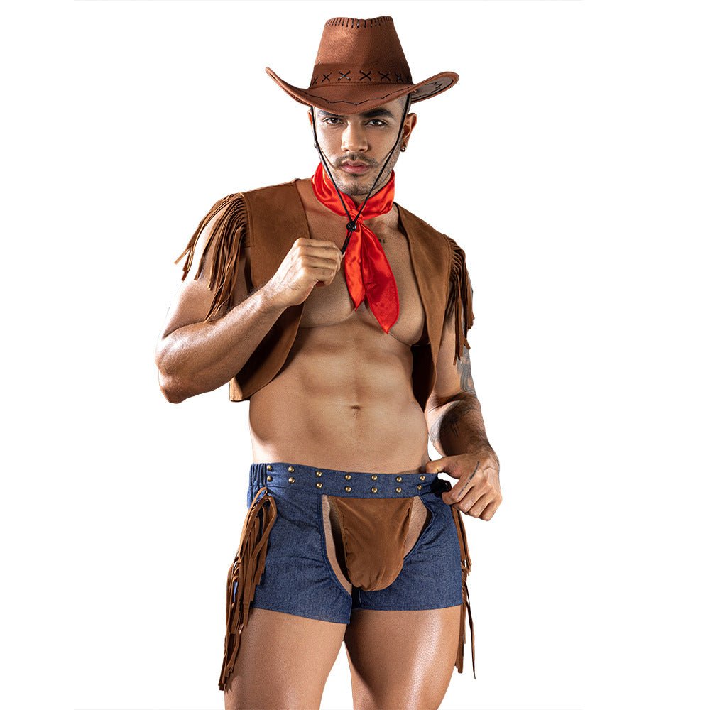 Man Sexy Erotic Cowboy Suit - ZF030