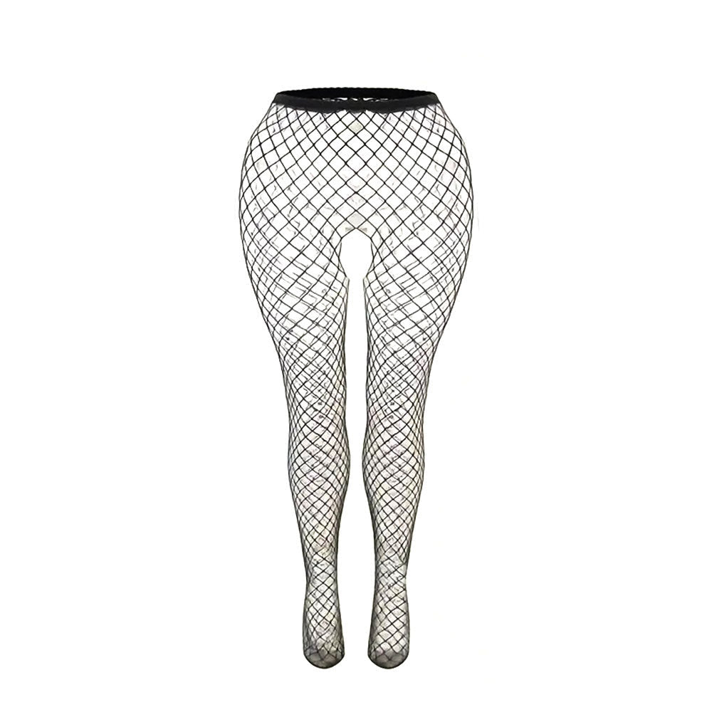 Men High Waist Fishnet Pantyhose - CW033