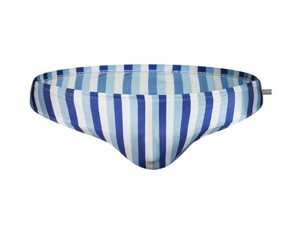 Men's Aquatic Rhythms Striped Swim Briefs - YK019