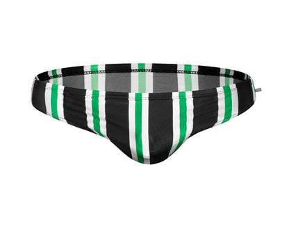 Men's Aquatic Rhythms Striped Swim Briefs - YK019