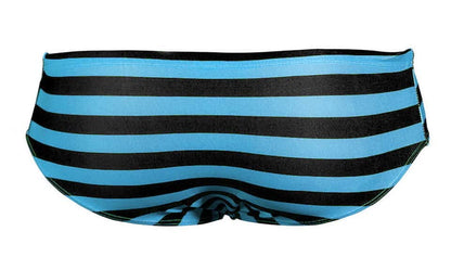 Men's Aquatic Rhythms Striped Swim Briefs - YK019