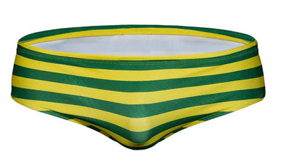 Men's Aquatic Rhythms Striped Swim Briefs - YK019