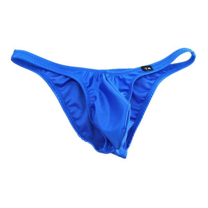 Men's Bikini Briefs with Wet-Look Finish - SJK022