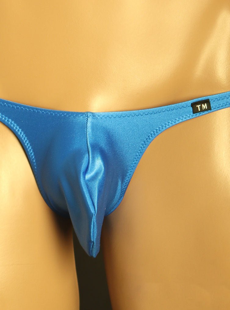 Men's Bikini Briefs with Wet-Look Finish - SJK022